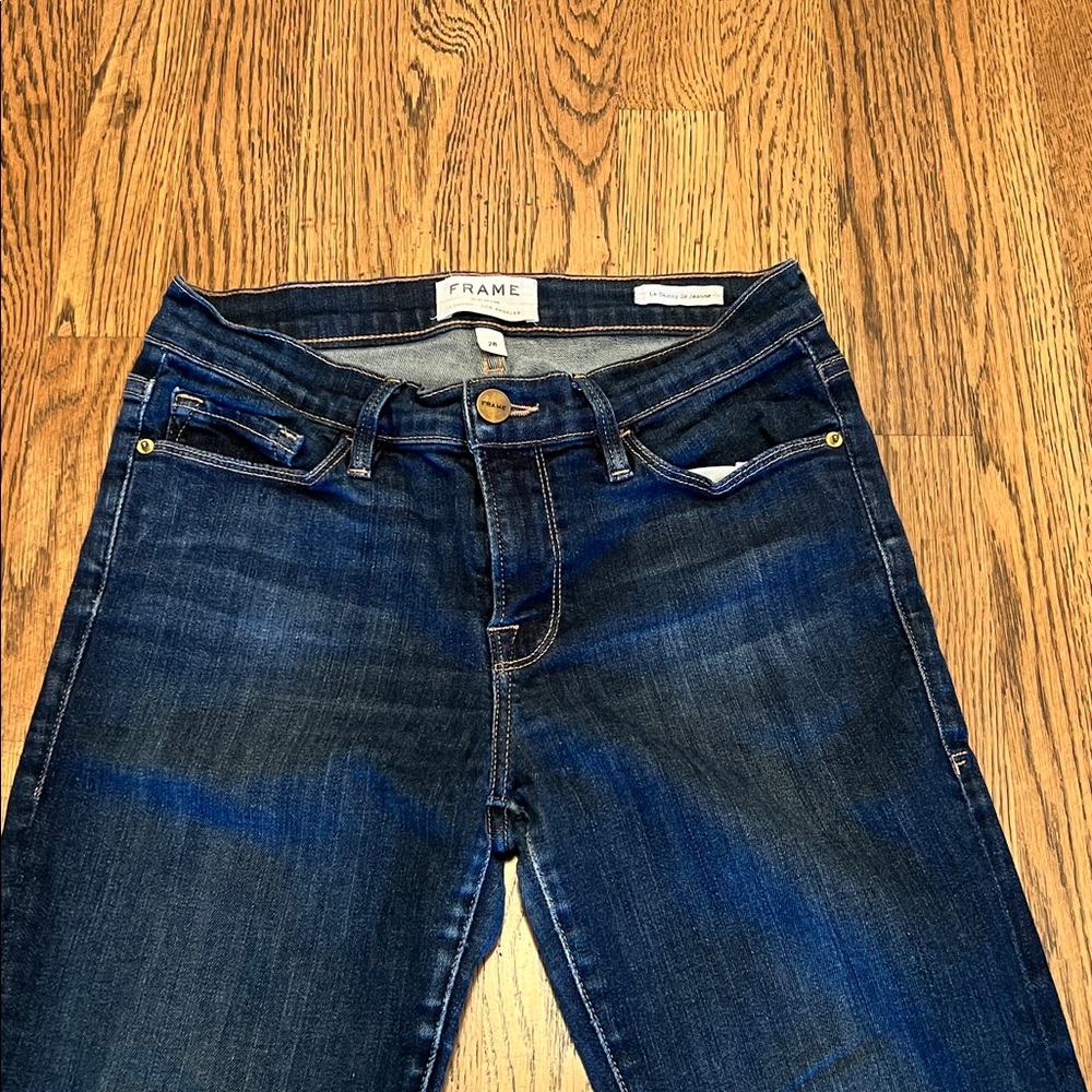 Frame Denim Dark Blue Skinny Jeans